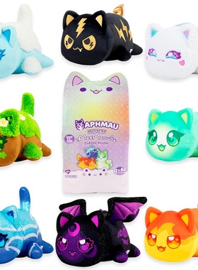 Aphmau MeeMeows联名我的世界正版代购11寸28CM猫咪毛绒盲盒周边