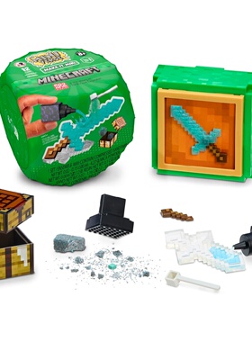 美国代购 miniverse我的世界联名武器盲盒潮流玩具正版剑斧头收集