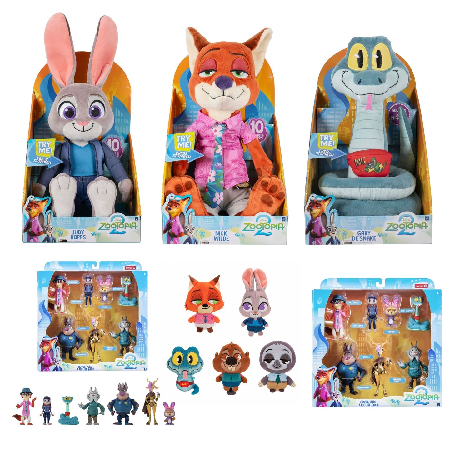 疯狂动物城2电影周边正版玩具