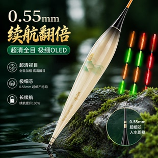 呈舟云梦泽 0.55mm咬钩变色OLED防炫目高灵敏硬尾日夜两用夜光漂