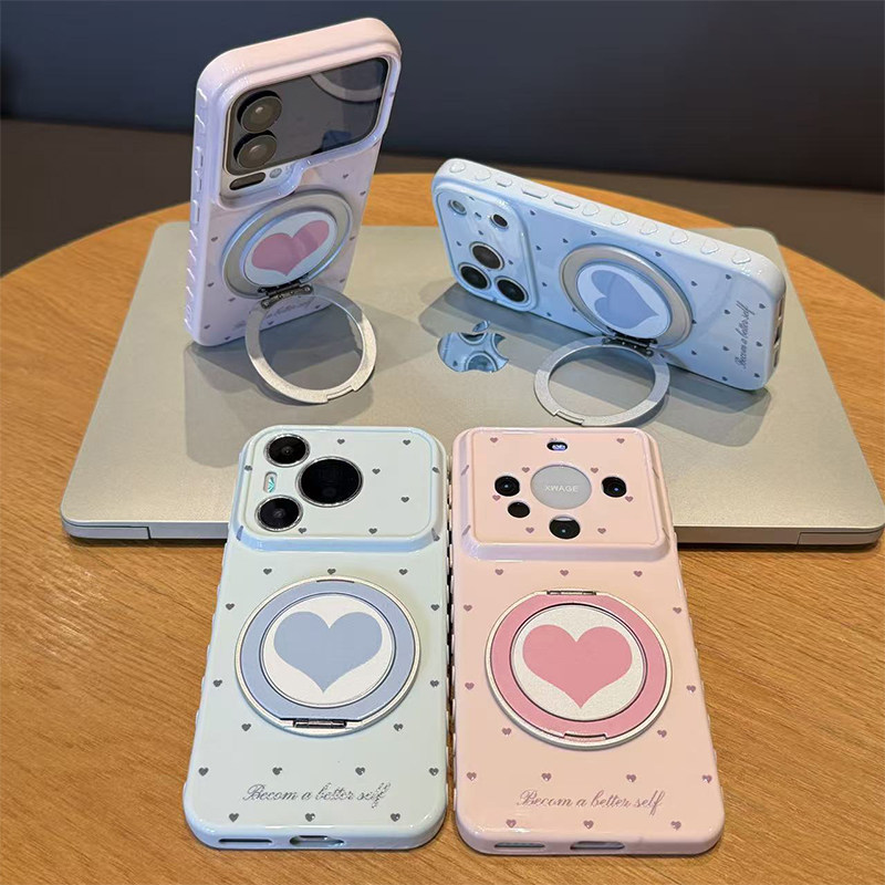 韩风小爱心适用苹果17Pro手机壳iPhone16max小米17华为mate80pura90K90nova15u荣耀600x200reno14Y300findx9