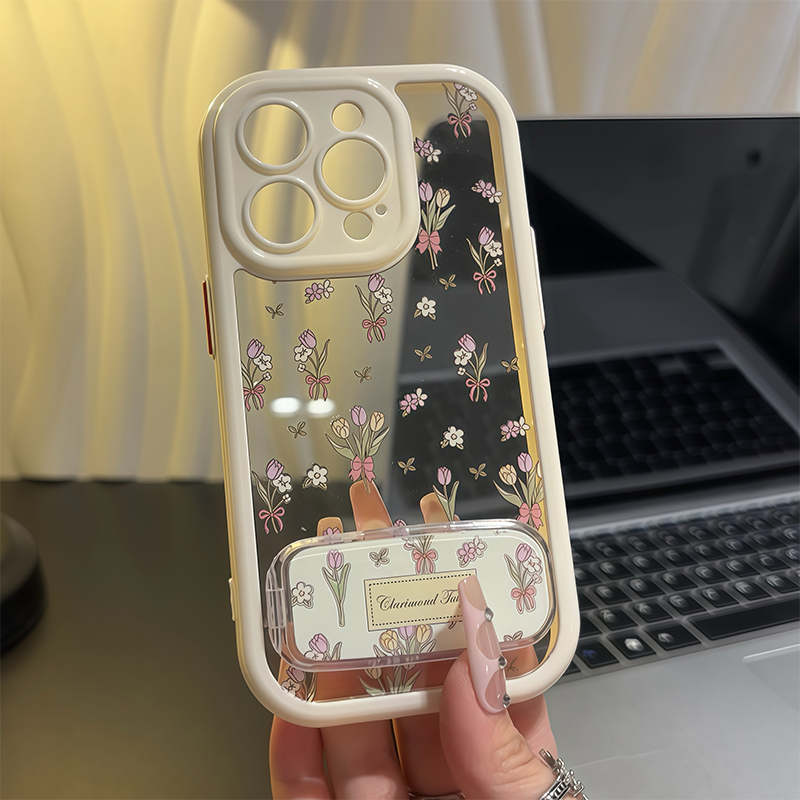 小翠花镜子支架新款适用苹果16pro手机壳iPhone14max小米15华为mate60Pura70荣耀100vivox200k50nova12note13