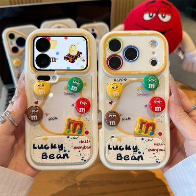 幸运M豆合集支架新款适用苹果17Pro手机壳iPhone16max13小米15华为mate80pura70k60note14荣耀400x300magic8