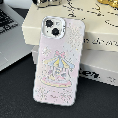 旋转木马适用苹果15pro手机壳iPhone13小米14华为mate60pura荣耀90x100红米k70p50reno12nova11findx7magic6