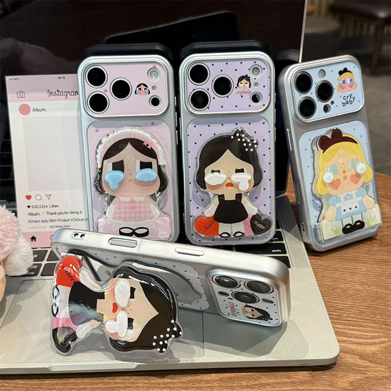 哭泣哭娃女孩适用iPhone17promax手机壳苹果16p80ACE6华为mate80nova13A58reno14K90Y300小米17荣耀500note15