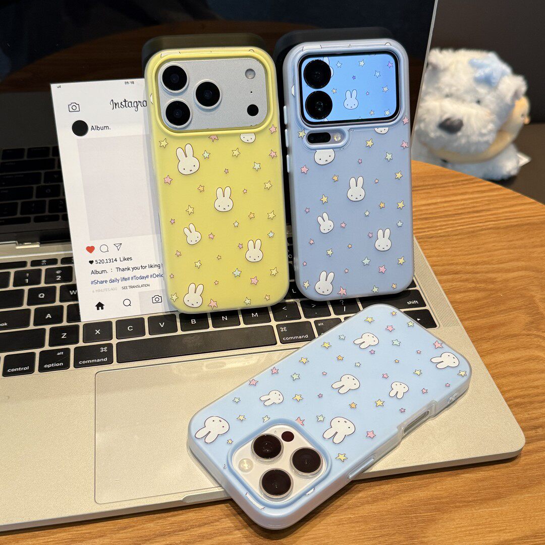 满屏星星小兔子新款适用苹果17Promax手机壳iPhone16pro小米17华为mate80pura80k90note15荣耀400x300findx9