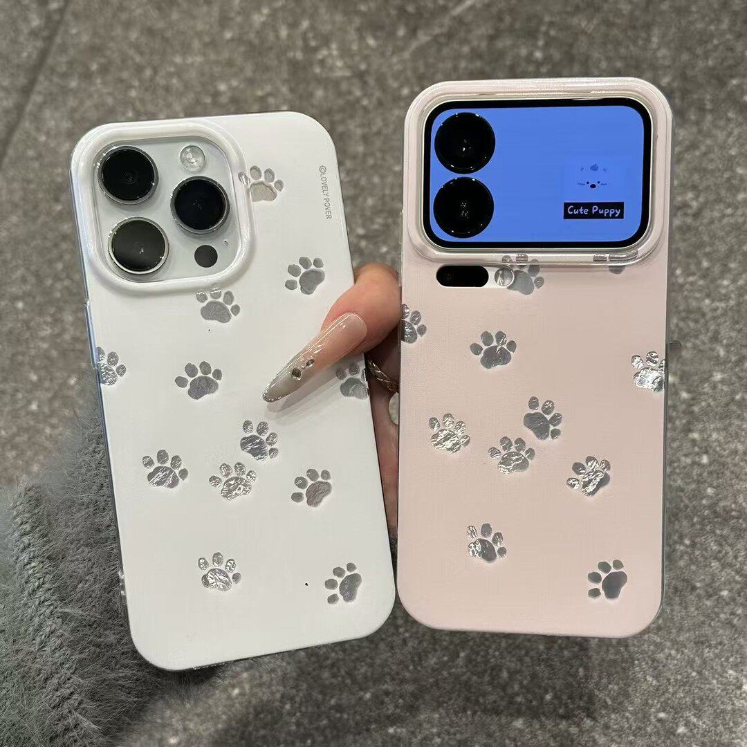 情侣镂空猫爪印巨好看适用苹果17Pro手机壳iPhone16max12小米15华为mate80pura70k90Reno14荣耀400x300nova13