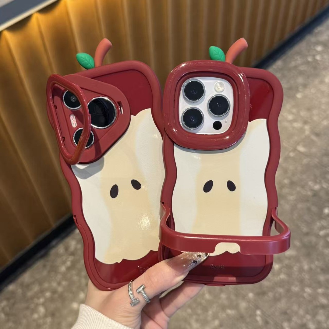 苹果核双支架贴件新款适用苹果17Pro手机壳iPhone16max小米15华为mate80pura70k60opporeno14荣耀400x200s30