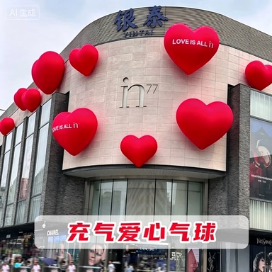巨型爱心模型定制户外展览商场