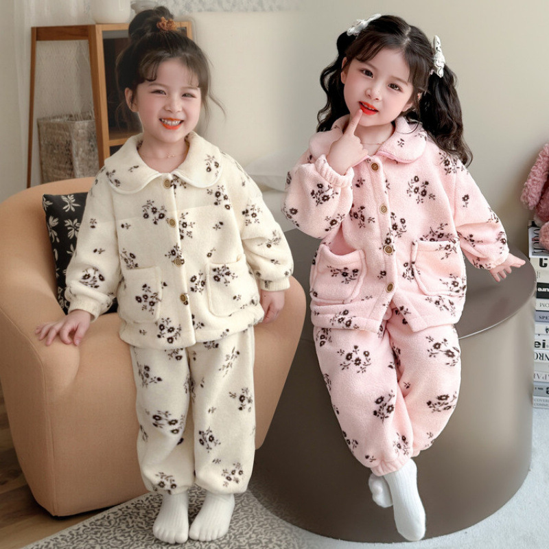 女童睡衣套装2025新款