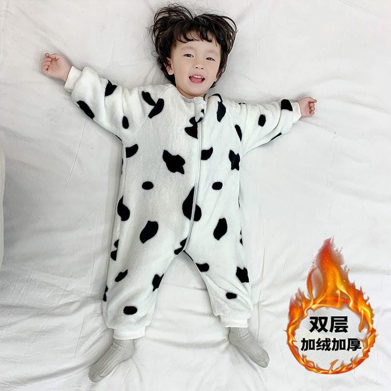 博杰文爬服睡衣加绒加厚