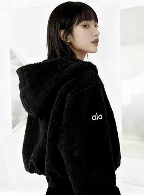 AIO正品羊羔绒外套女2025冬季款复古宽松休闲加厚保暖棉衣女官方