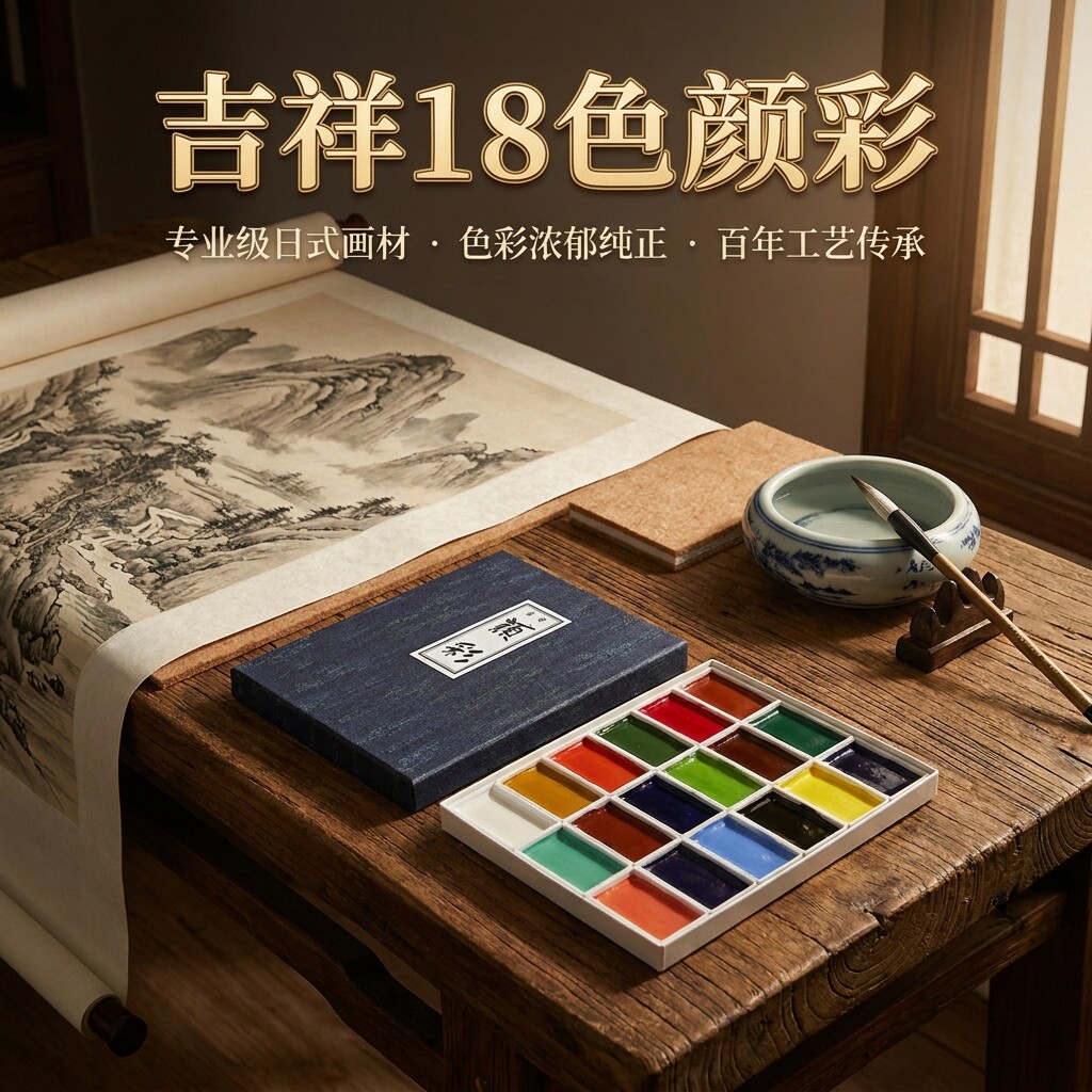 日本吉祥颜彩套装颜色细腻图片