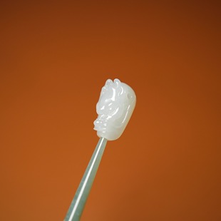 秋會長 和田玉新疆天然白玉子料NGTC國檢大證龍三通手串手鏈配飾