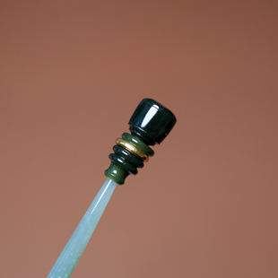 秋会长的和田玉新疆天然黑青籽料NGTC国检大证三通手串搭配手链