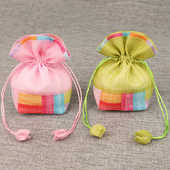 韩版 拼接礼物袋可定制 端午香包衣柜香袋空包子薰衣草香香囊包韩式