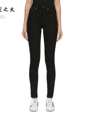 【海淘现货】正品Won Hundred女士修身黑色Marilyn Jeans牛仔裤