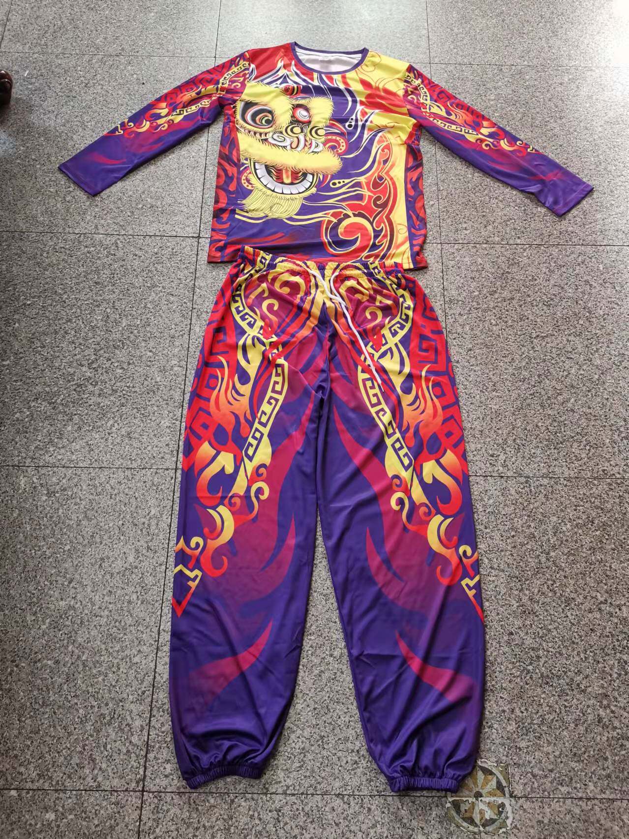 醒狮服舞狮团服南狮服装上衣