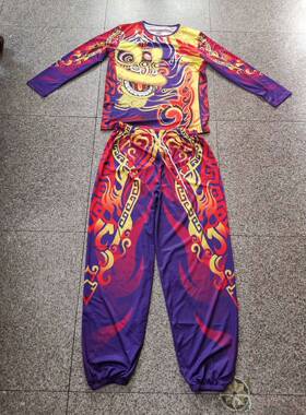 醒狮服舞狮团服南狮服装上衣