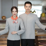 Ресторан Официант рабочая одежда длинная -насыщенная весенняя и осенняя отель