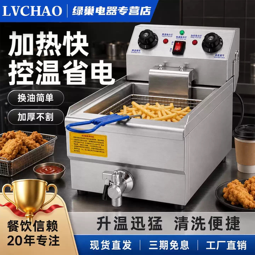绿巢电炸炉商用电炸炉炸锅