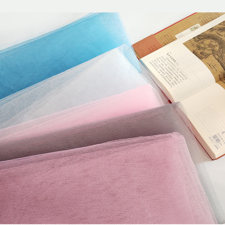 硬网纱布艺布料24眼六角网眼布