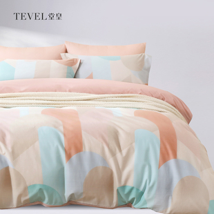 TEVEL/堂皇全棉四件套现代北欧长绒棉全套件床单被套床上用品