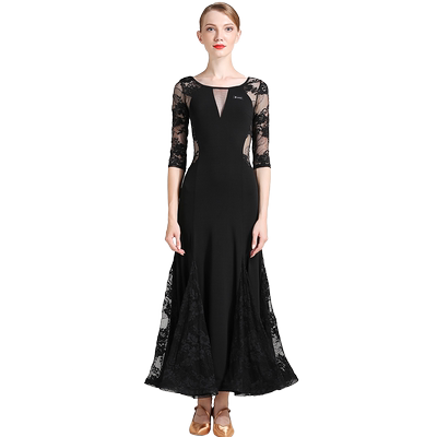 以琳飞儿摩登蕾丝练功服装国标舞