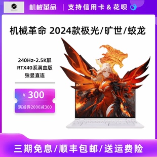 新款 机械革命极光Pro 蛟龙 掠夺者 4060电竞游戏笔记本电脑 翼龙