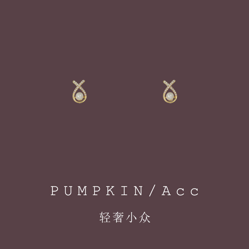 法式复古珍珠耳夹高级感轻奢小众几何交叉耳钉简约小巧气质耳饰女,饰品/流行首饰/时尚饰品新,耳夹,淘宝优惠券,粉丝福利购,淘宝优惠卷