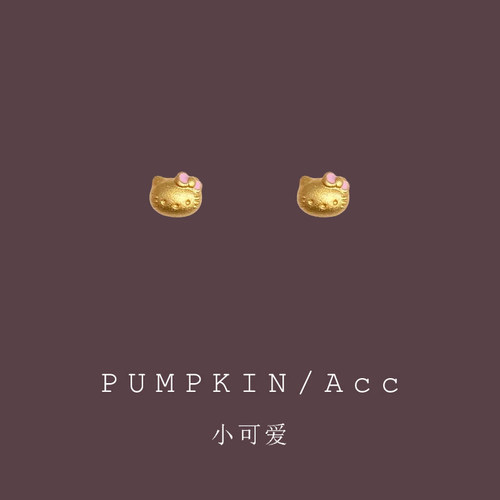 【南瓜先生】可爱蝴蝶结猫咪耳饰