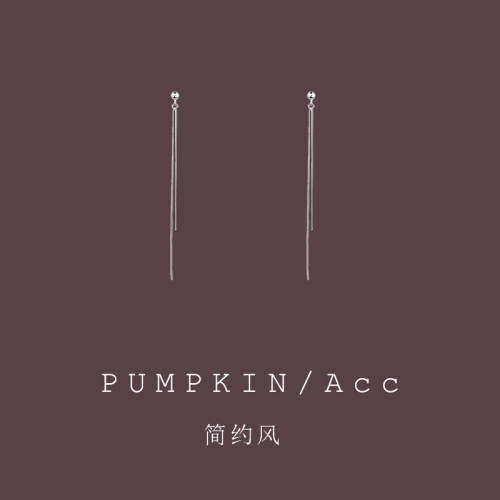 Mr.Pumpkin长款流苏简约耳饰
