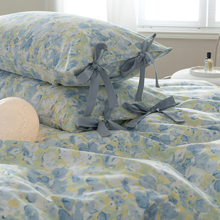 Sheyu story|全棉ins小碎花100纯棉小清新三四件套全棉被套床单