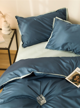 100支新疆长绒棉全棉纯棉三件套床品床单床笠被套床上四件套