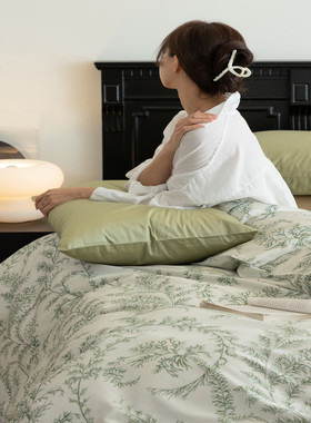 舍予故事|混搭复古印花四件套纯棉全棉100支长绒棉床单被套床品