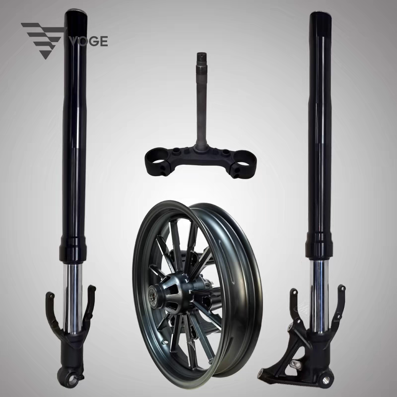 隆鑫新款上市摩托车无极LX5003ACU525左右前减震方向柱前轮轮毂圈