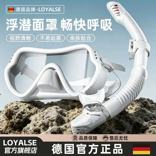浮潜面罩自由潜咬嘴潜水面镜