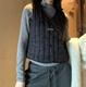 2204 三明治保暖马甲女2024秋冬新款 加绒加厚无袖 METWO 背心开衫