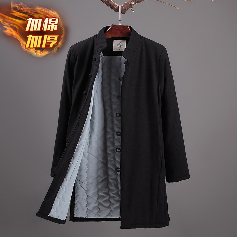 玄灵帝唐装棉麻棉服加厚加棉