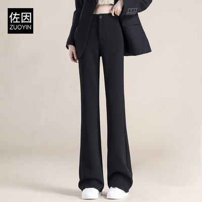 佐因黑色微喇西装裤女夏2