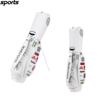 韩国代购pearly gates高尔夫配饰26春夏图案多功能户外支架球包