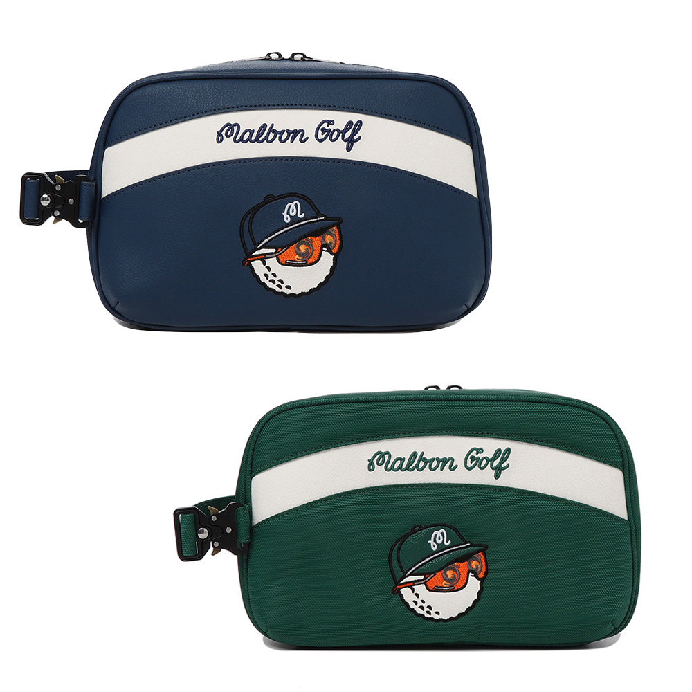 韩国代购malbon高尔夫穿搭24年春季新款字标方形包手拿包运动球包