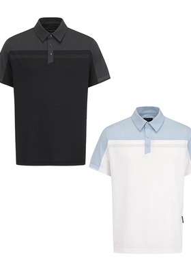 韩国代购St ANDREWS高尔夫穿搭26早春翻领套头半袖纽扣短袖T恤男