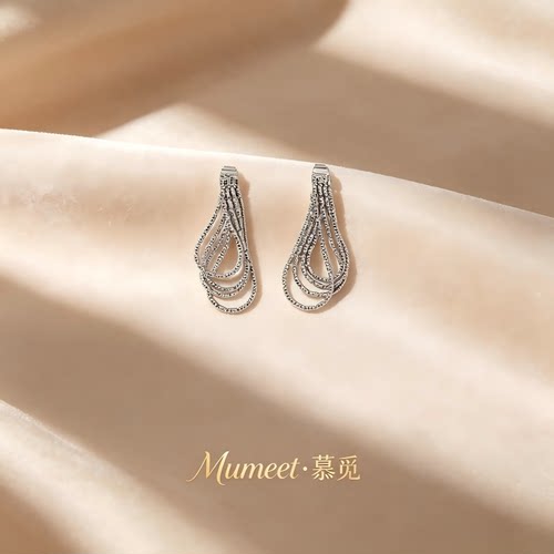 Mumeet/慕觅时尚气质ins小众流苏耳饰