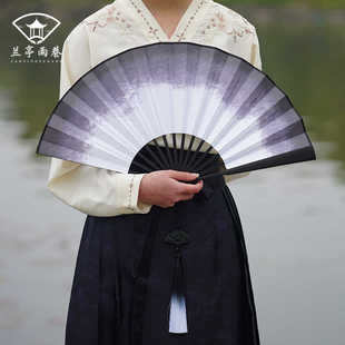晴明扇子阴阳师扇cos扇子古风国潮折扇道具扇流苏古装汉服男扇