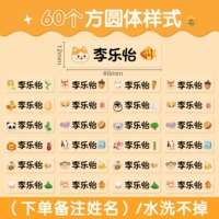 Квадратный корпус [60 наклеек] (имя примечания) / водонепроницаемая модель