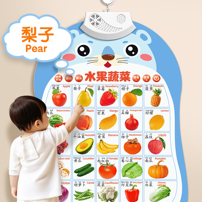 宝宝有声早教挂图婴儿认知点读