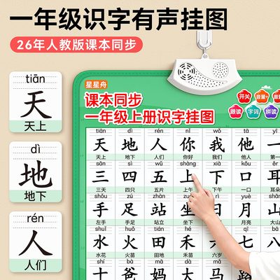 【一年级课本同步】识字有声挂图