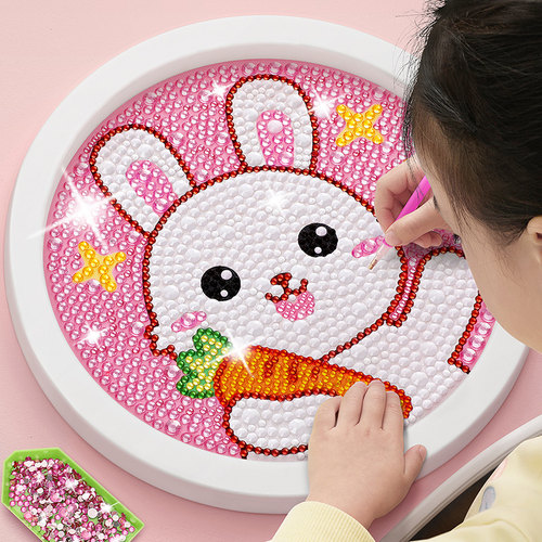 儿童钻石贴画女孩子手工玩具礼物