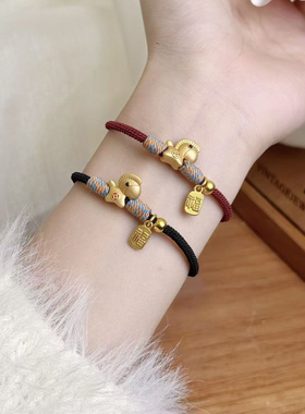 马上有钱小马红绳手链女2026新款